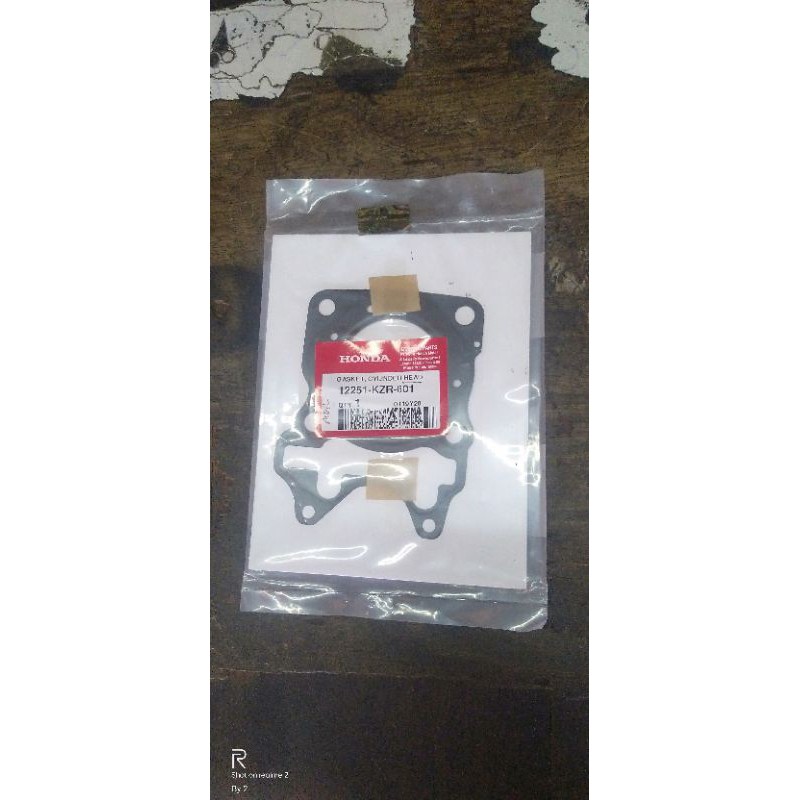 ori gasket kop atas cylinder head vario 125 old led 150 new fi f1 asli perpak paking packing peking