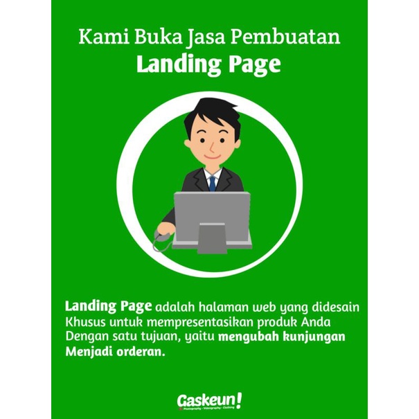 JASA PEMBUATAN WEB LANDING PAGE (UNTUK SEMUA BISNIS ONLINE)