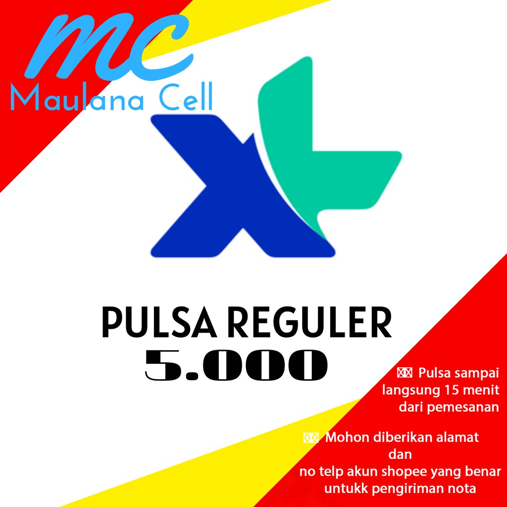 Pulsa Reguler XL Axiata Menambah Masa Aktif Kartu 5rb Perdana XL Nominal 5 ribu