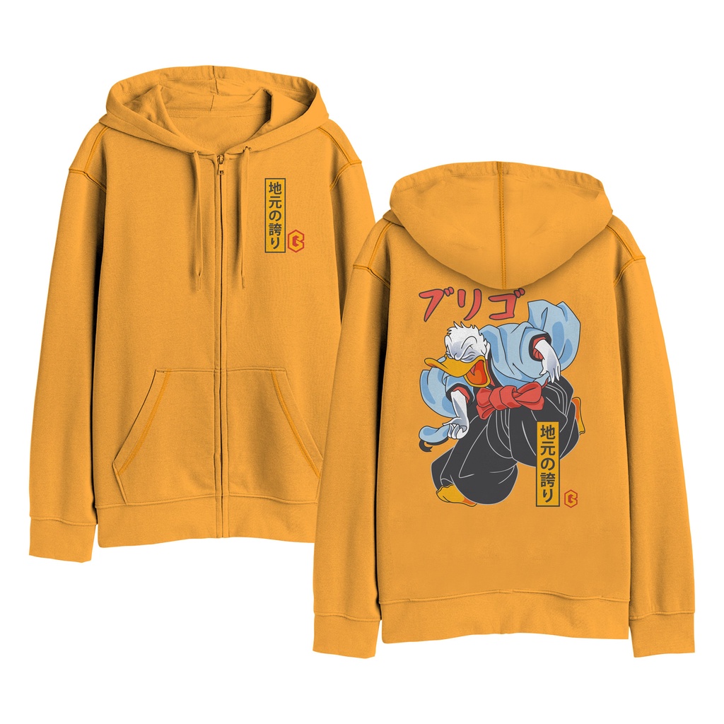 Sweater Hoodie Resleting BRIGO Struggle Sablon DTF Fleece Cotton II BRIGO Zipper Jumper Hoodie DONALD DUCK II M-XXL (Pria &amp; Wanita) Free stiker&amp;Gantungan Kunci