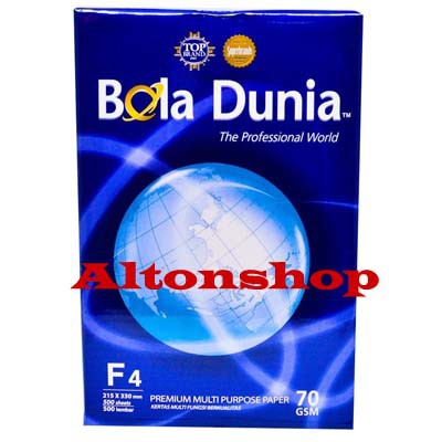 

BOLA DUNIA Kertas HVS F4 70 gr untuk Print dan Fotocopy