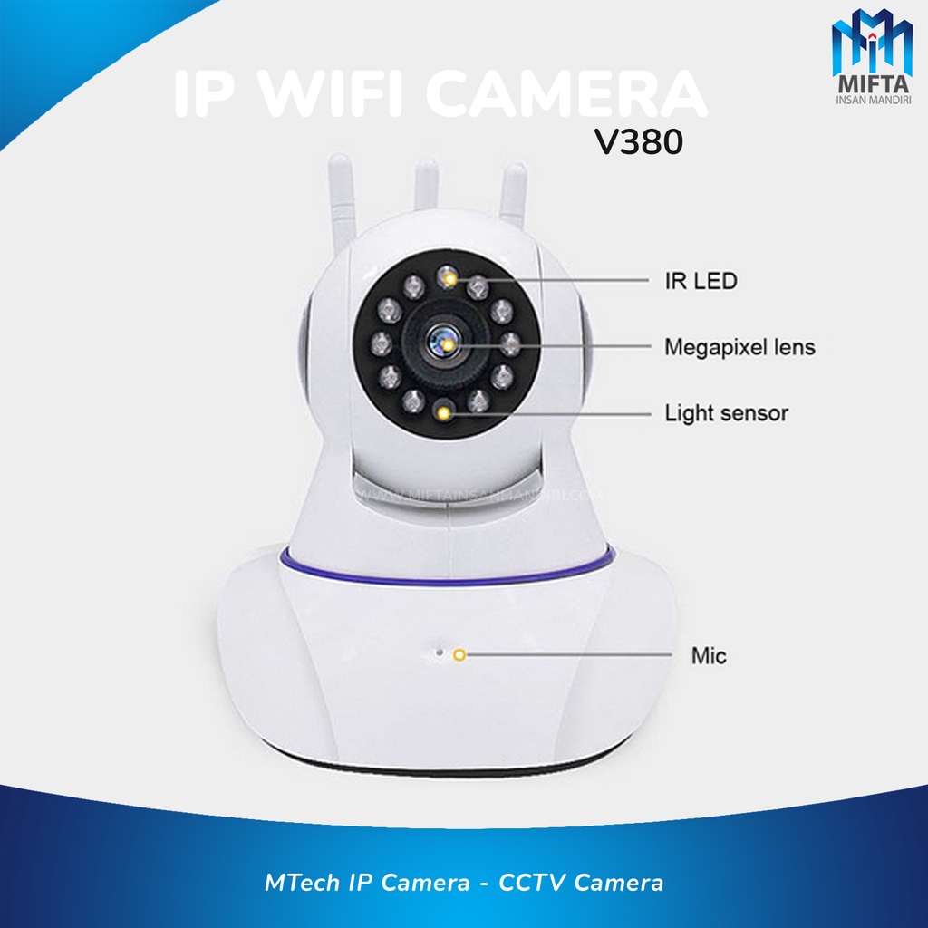 CCTV WIFI IP CAMERA HD 1080P 3 ANTENA / IP CAMERA HD YOOSEE / CCTV CAM