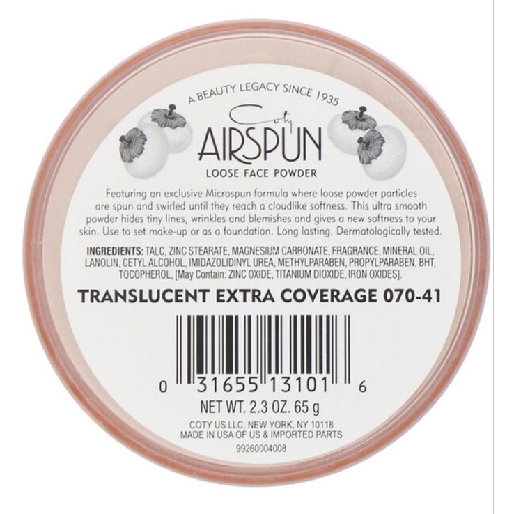 Coty Airspun Loose Face Powder