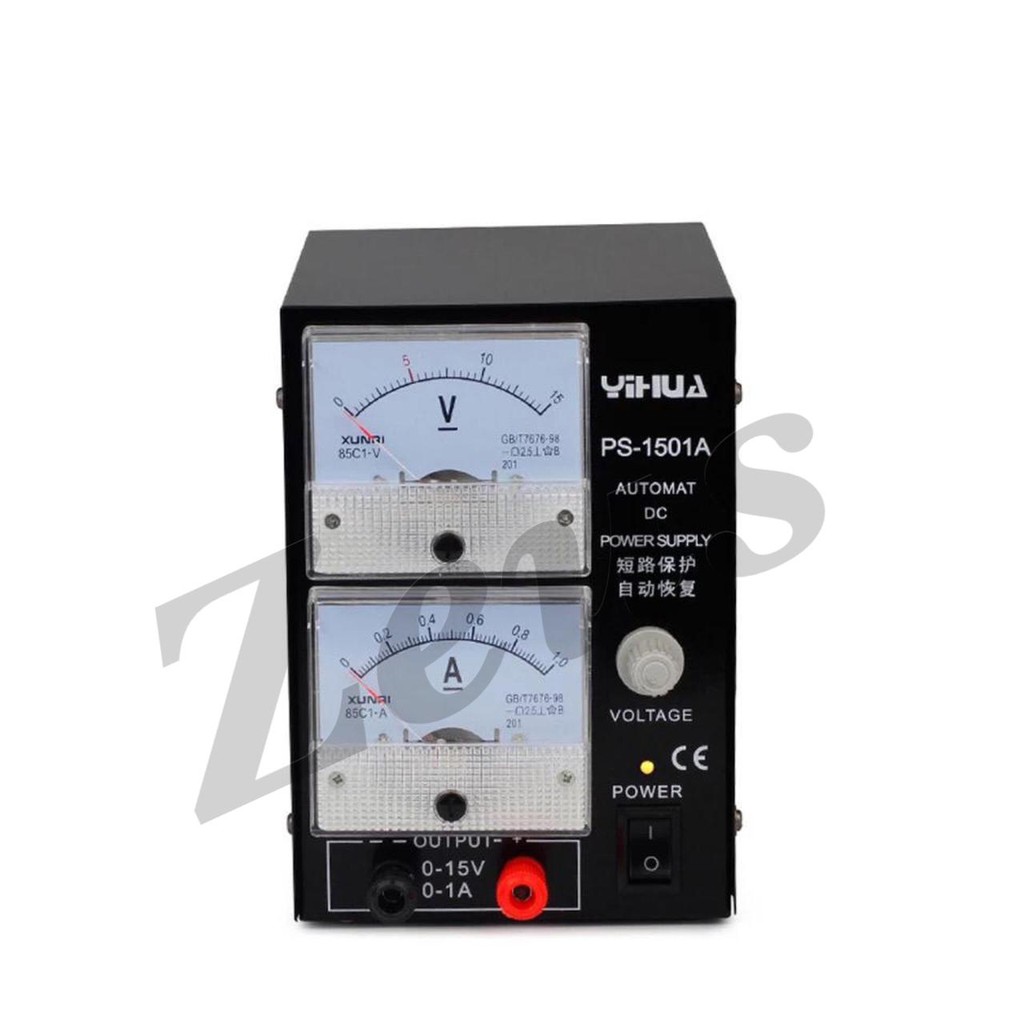 POWER SUPPLY YIHUA TYPE PS-1501A MANUAL ANALOG - POWER SUPLY YI HUA