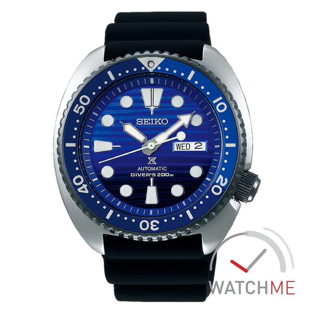 Seiko Prospex SRPC91K1 Automatic Turtle Save The Ocean 200m Rubber Strap Blue Original Bergaransi