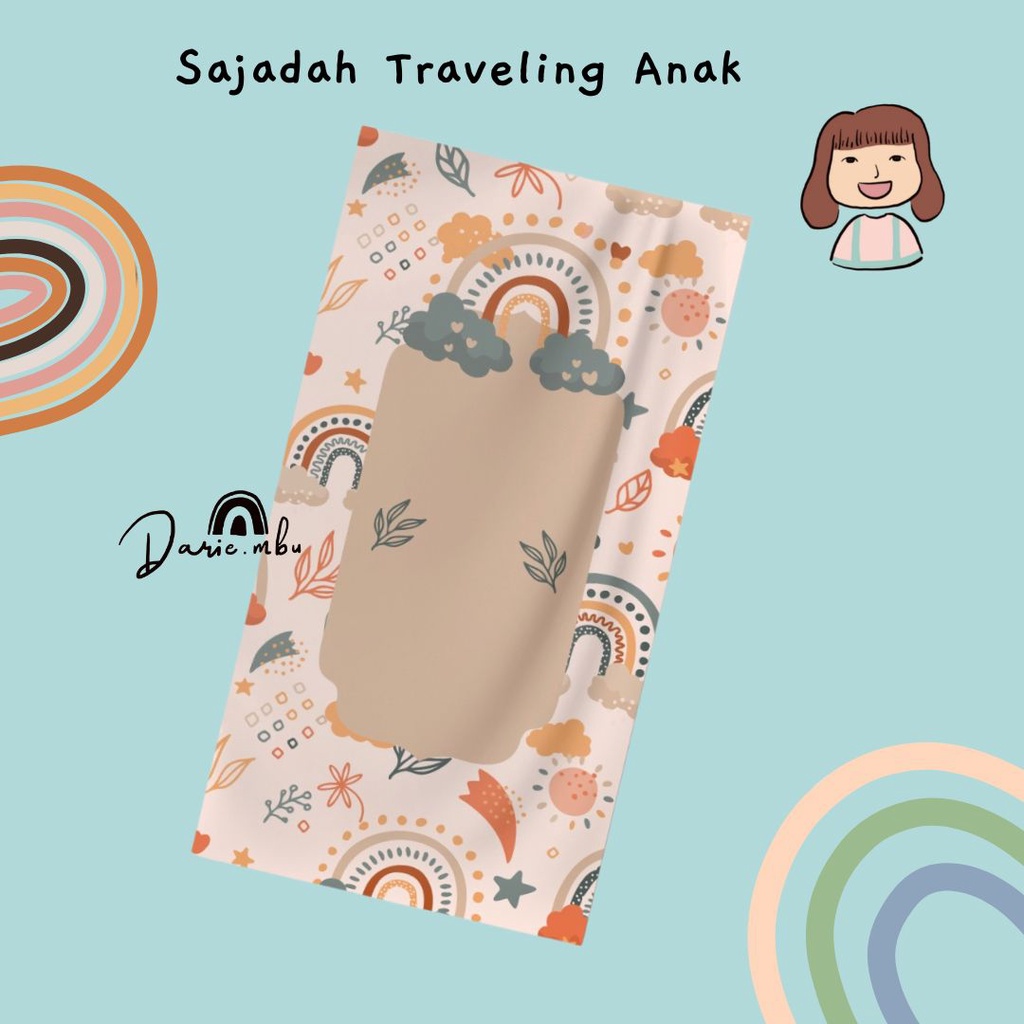 Sajadah Travel Anak Full Printing Kanvas Motif High Quality