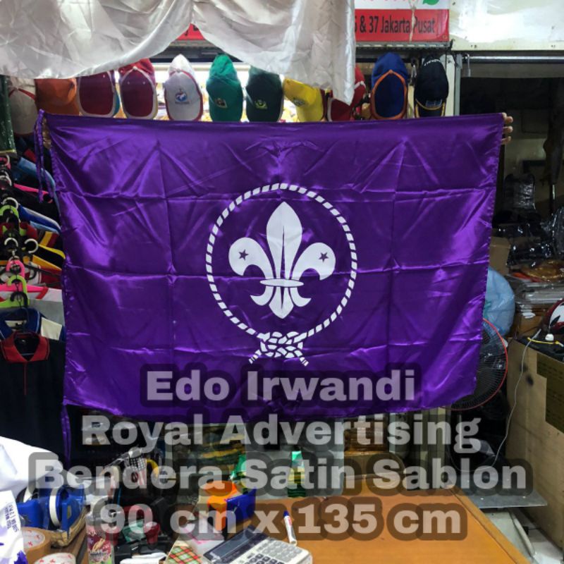 

Bendera Wosm Bendera Pramuka Bendera Logo Wosm Ukuran 90 cm x 135 cm Bahan Satin Ready Stock