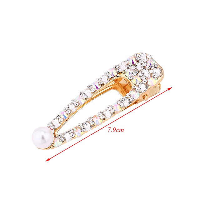 LRC Jepit Rambut Fashion Kc Gold Pearl Hairpin Y6151X