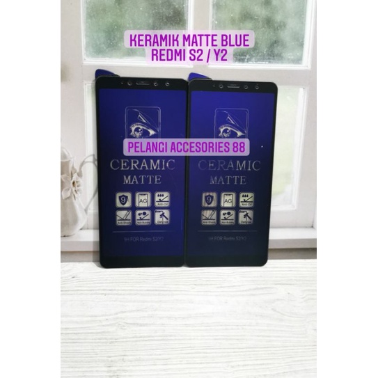 ANTIGORES REDMI S2 / Y2 MATTE BLUE KERAMIK ANTI RADIASI ANTI