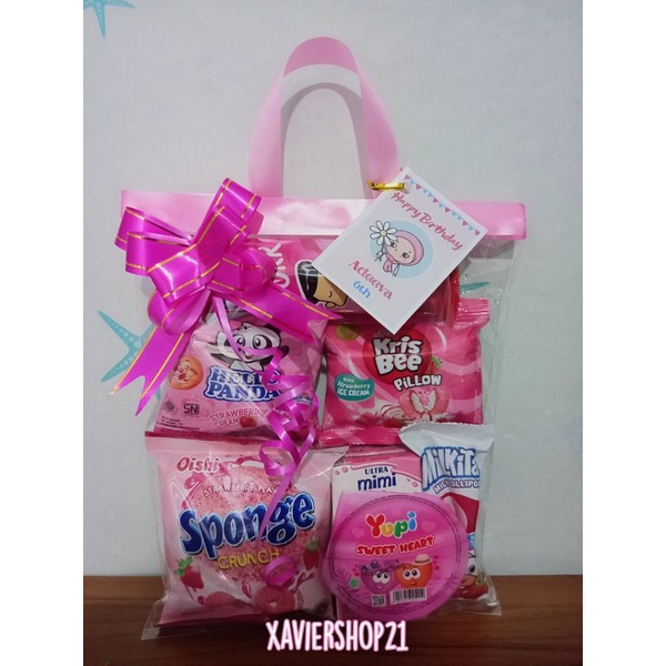 

Forcysn Paket Snack Ultah Tema Pink (Free Card)