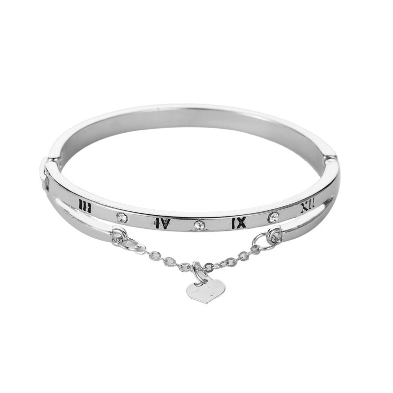 Gelang Wanita Aksesoris Fashion Titanium Motif Love Untuk Wanita Import-#11