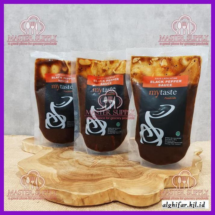 

gnidderdsaus- black pepper sauce my taste / saus lada hitam 500 gr -asliiiiii.