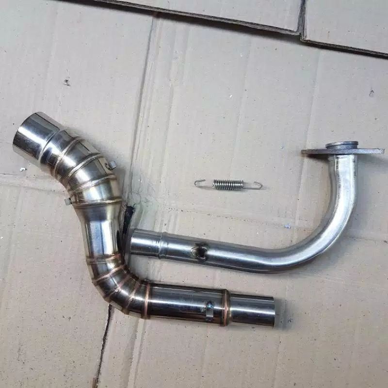 leheran knalpot Mio j GT soul M3 inlet 50 mm full stainless