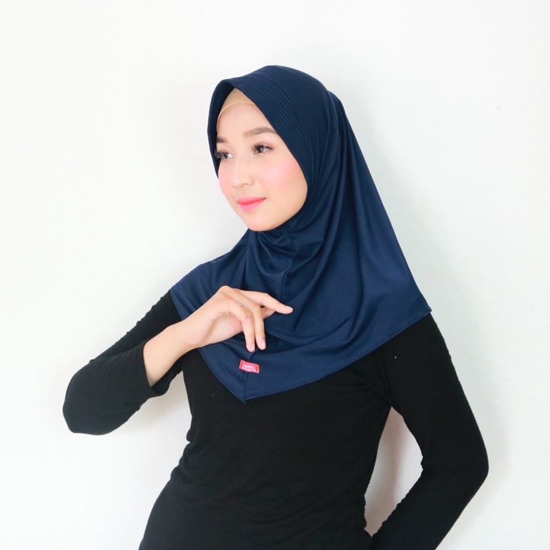 Hijab Sport/Hijab Instan jersey | Kerudung Khimar Instan Hijab Sporty pet bahan Jersey Olahraga Volly Basket Futsal By Shamira / jilbab sport / hijab sport / bergo sport / bergo menutup dada / jilbab menutup dada / hijab menutup dada sport-7