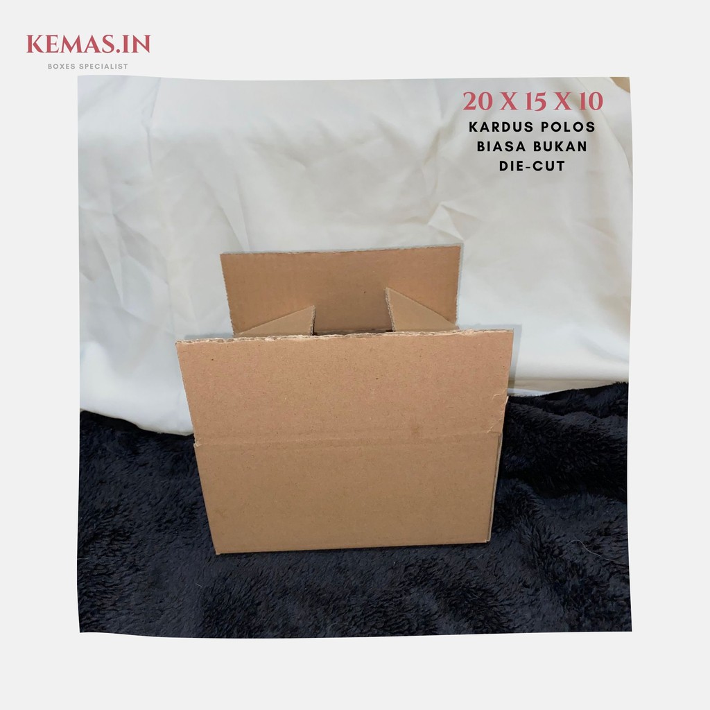Kardus Packing 20x15x10 - Karton Box Dus Packaging Makanan Kopi Snack Polos Murah Baru-1