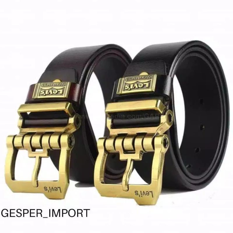 Ikat Pinggang Pria Best Seller Men belt Genuine Leather Gesper Pria Kepala Robot Flexibel