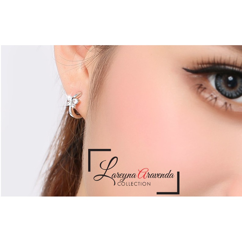 Anting Wanita Perak S925 Model Butterfly Kristal Crystal AT026