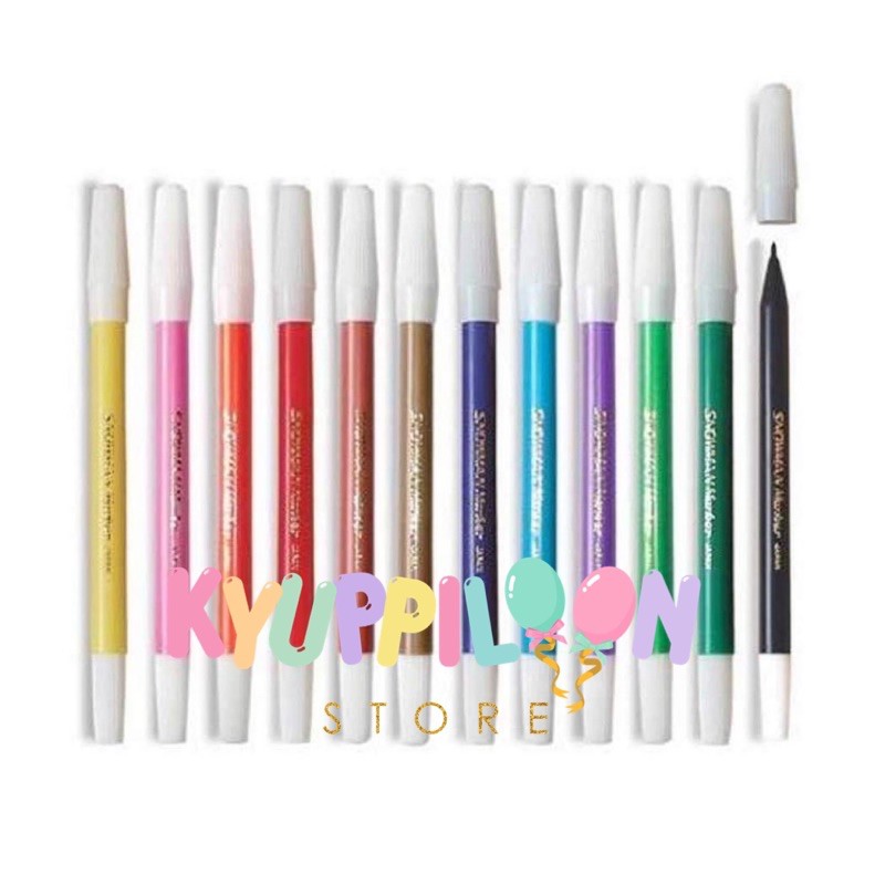 

[Satuan] Spidol Snowman Kecil Warna Warni Pelangi Pink Ungu