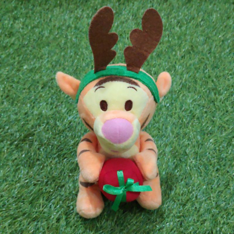 Boneka Harimau Tigger Bando tanduk rusa teman Winnie the Pooh Original Disney - hadiah ulang tahun - hadiah Natal