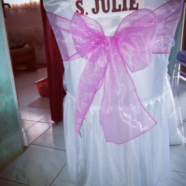 

Pita kursi kain organdi