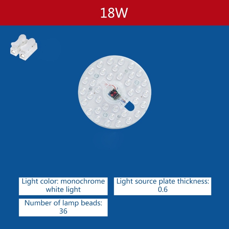 Zzz Modul Panel Lampu Plafon LED 12W 18W 24W 36W Bentuk Bulat Hemat Energi