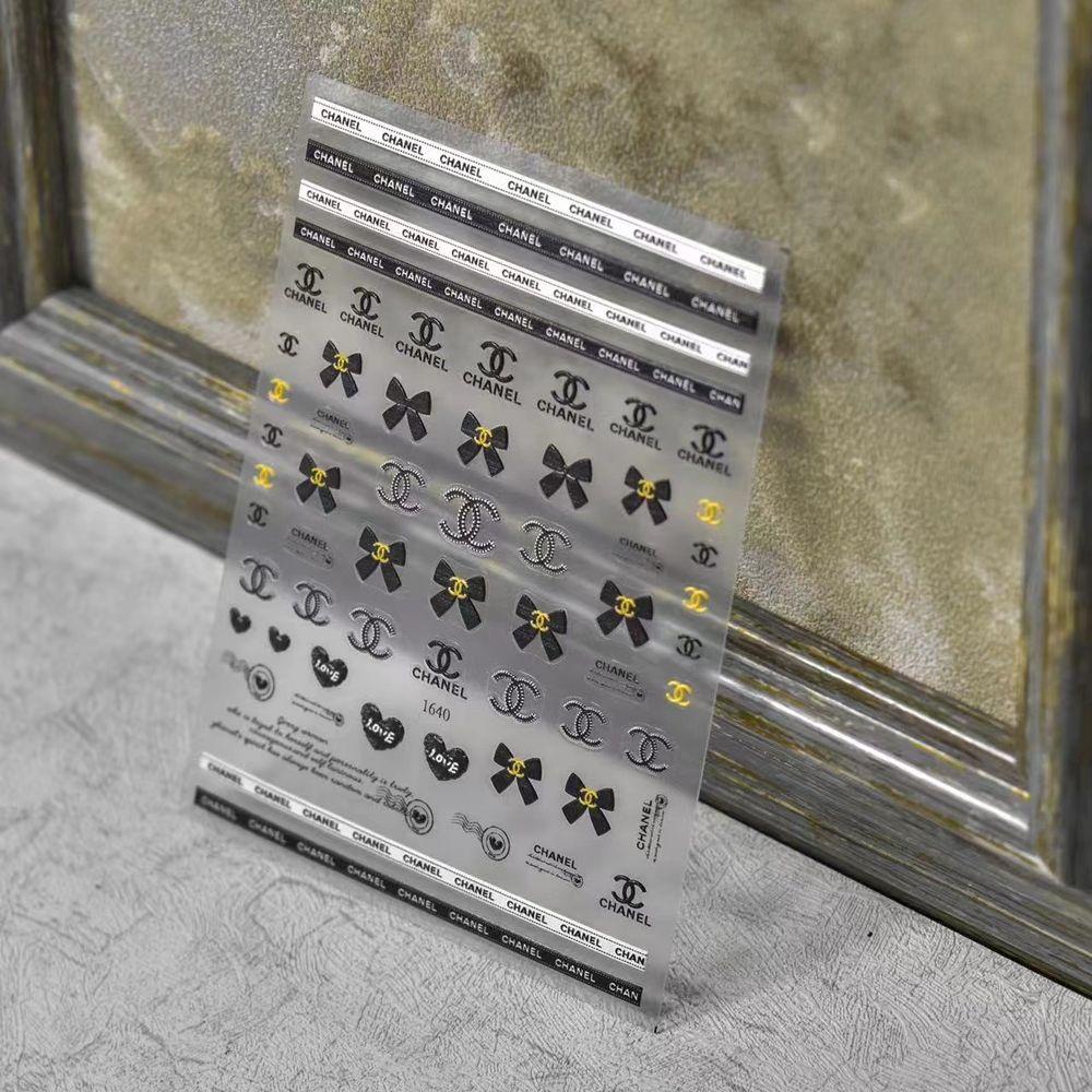 Mxbeauty Stiker Kuku Warna Emas / Silver Untuk Manicure