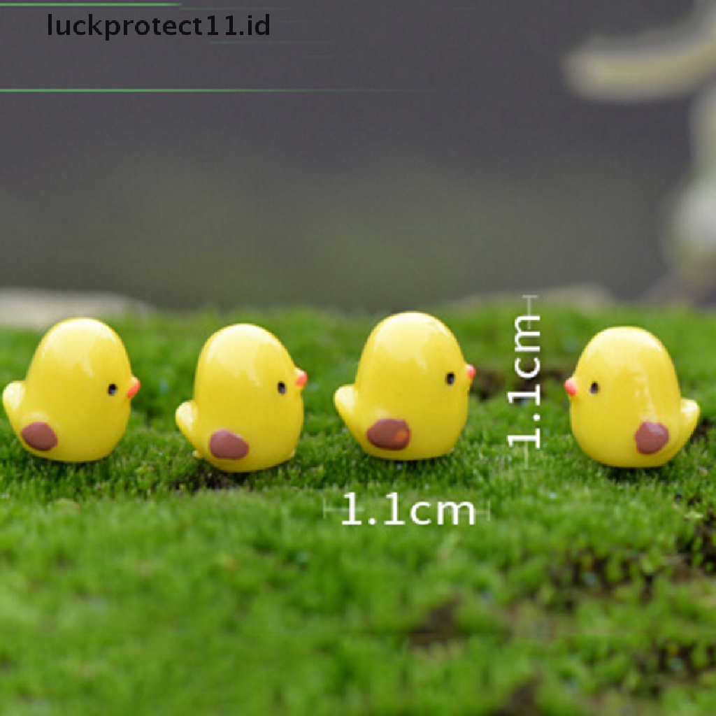 //HG&amp;ID// 5pcs mini Yellow Chicken micro fairy garden miniature decoration succulents terrariums figurines dollhouse Toys DIY accessories .