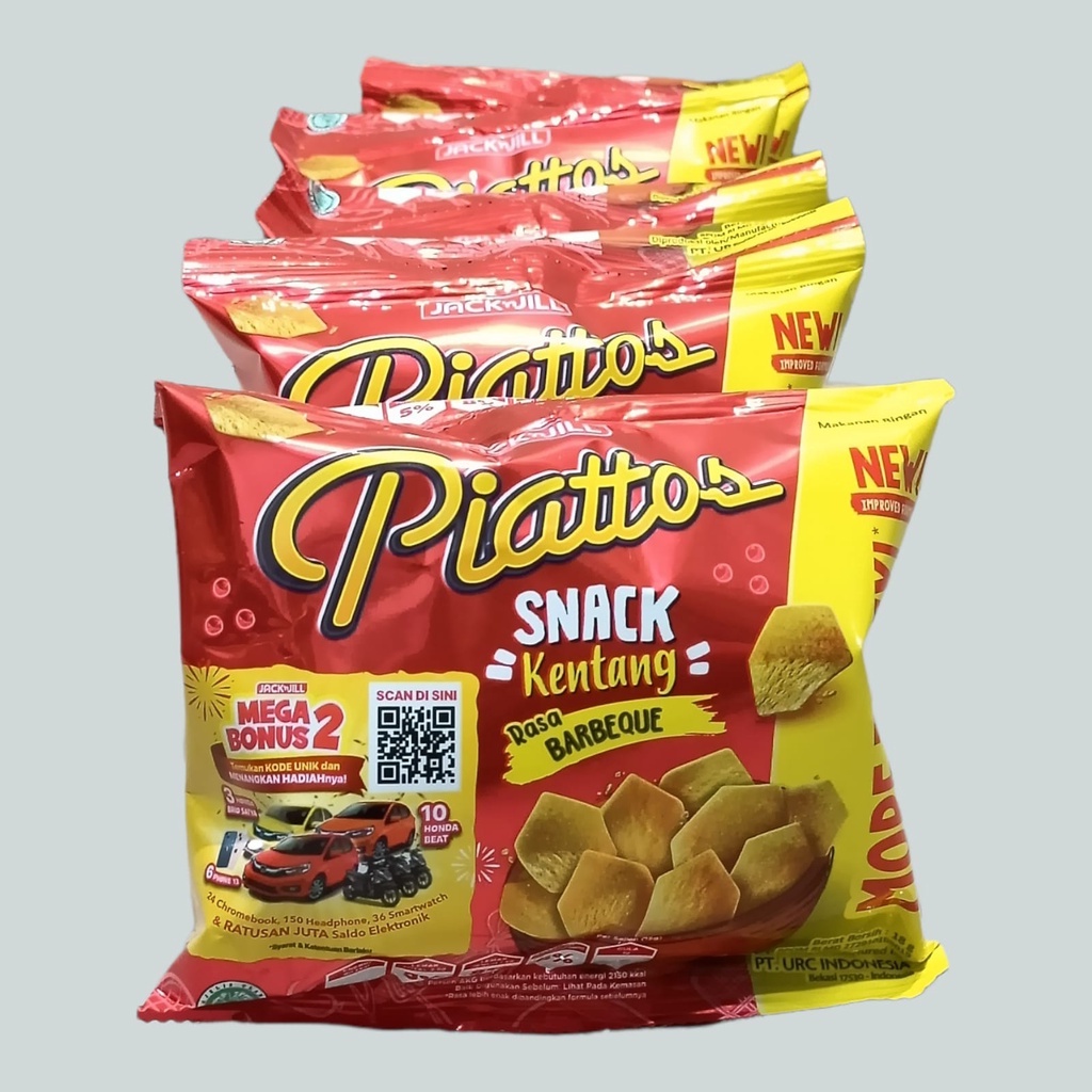 

Piattos Barbeque Snack Kentang 20 gr (10 pcs/renceng)