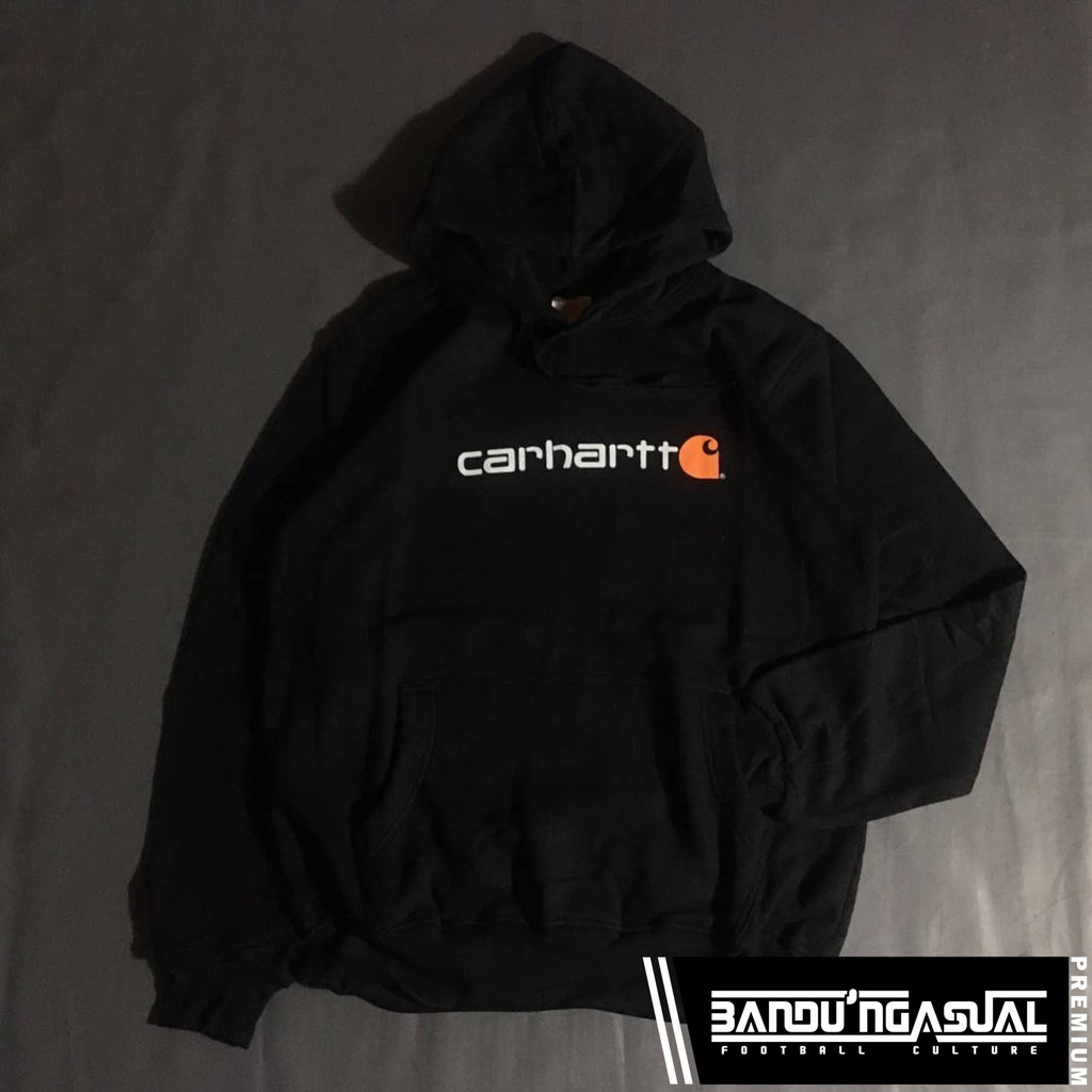 HOODIE "CARHARTT" TEXT LOGO (BLACK)