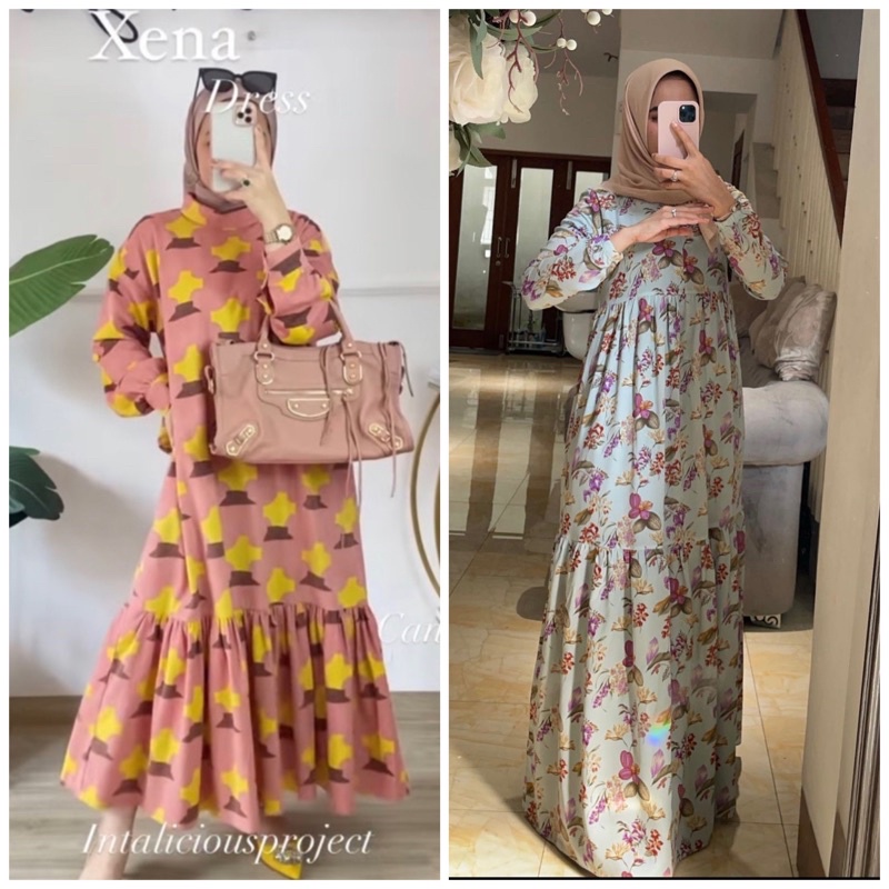Xena Dress Candy by Intalicious BUNDLING Rania Homeydress by nadeea.id