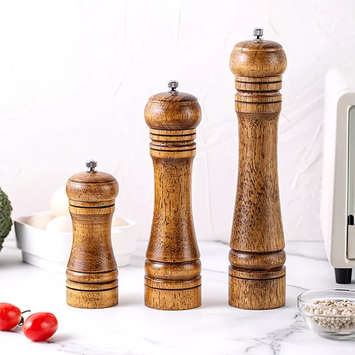 Grinder Lada Merica Penghalus Bumbu Penggiling Bumbu Dapur Manual Bahan Kayu