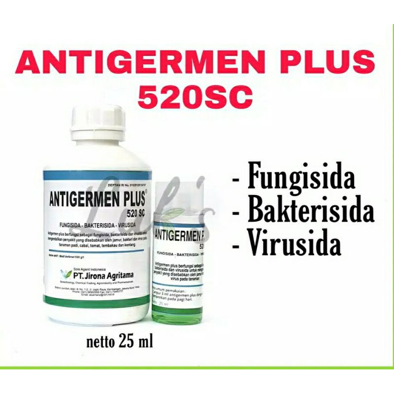 Antigermen plus 520sc 25 ml fungisida bakterisida virusida tanaman