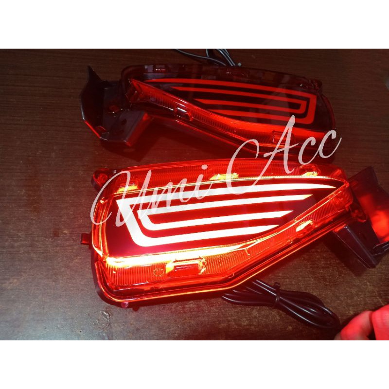 Lampu Led Bumper Belakang Fortuner Vrz 2016Up / Led Reflektor Fortuner Vrz Original