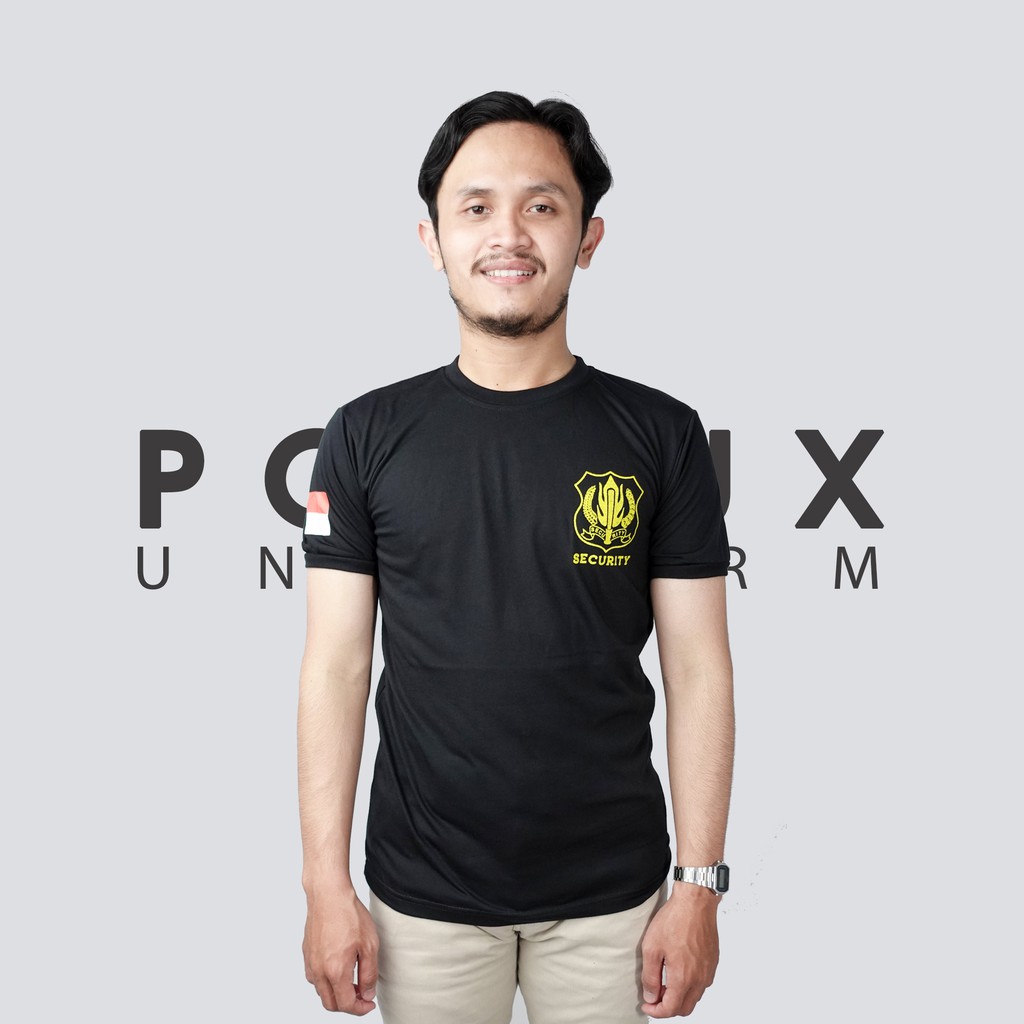 Kaos Dalam Dinas Security / Satpam Tangan Pendek Warna Coklat Hitam Navy Model Slimfit