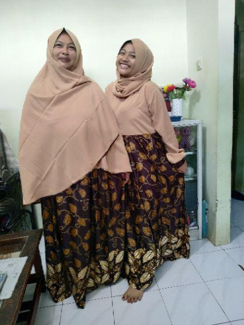 Rshafa Batik Couple Coco Ld104/pb140 Allsize Wolfis Semisutra Busui Murah Batik Emboss Tali Rhn