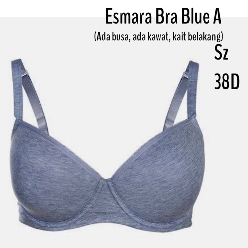 INNABIGSIZE||ESMARA BRA BLUE A 38D