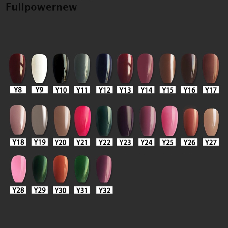 [FULL] 24Pcs Fashion False  Nails Acrylic Gel Full French Fake Nails Art Tips Tool