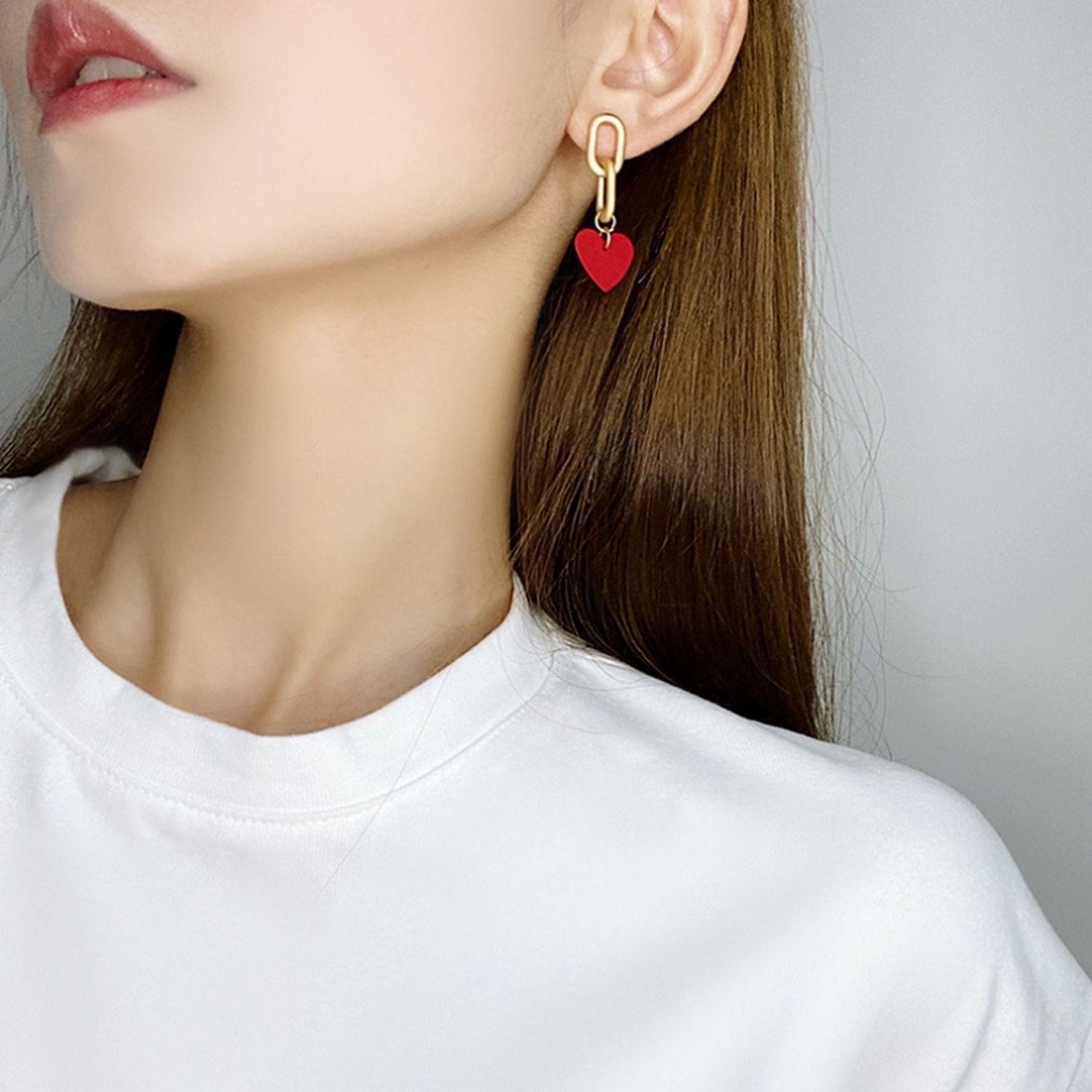 Suyo Anting Fashion Korea Style Bow Earrings Resin