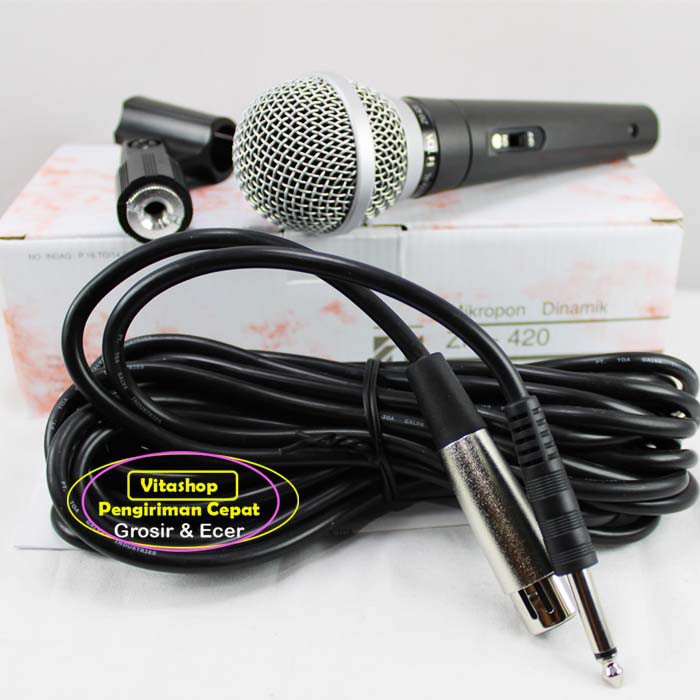 TOA ZM - 420 MICROPHONE KABEL ORIGINAL GARANSI RESMI / MIC ASLI