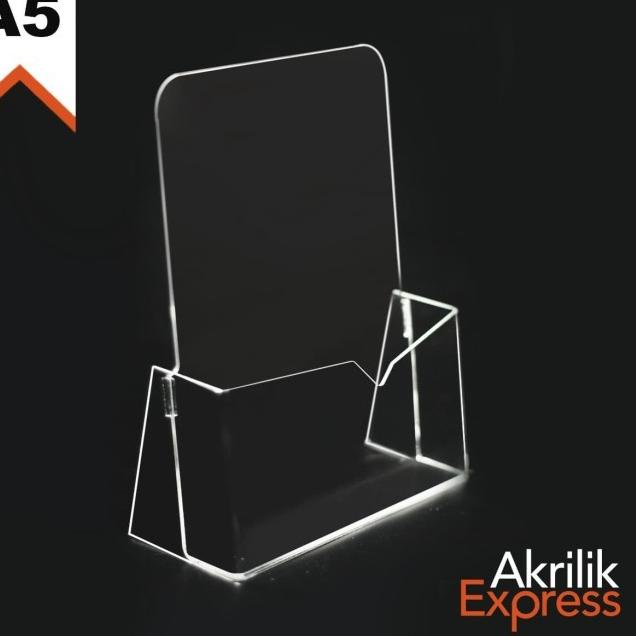 ☉ tempat brosur A5 / tempat brosur akrilik / display brosur / rak brosur ○