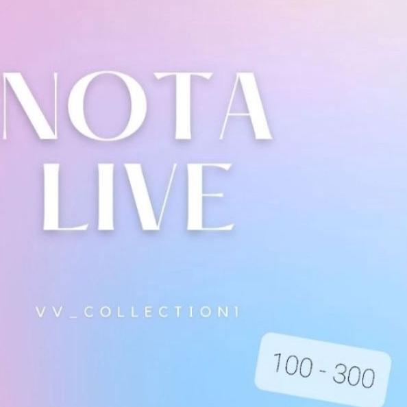 

✪ NOTA LIVE 100-200 (600g) ⅍