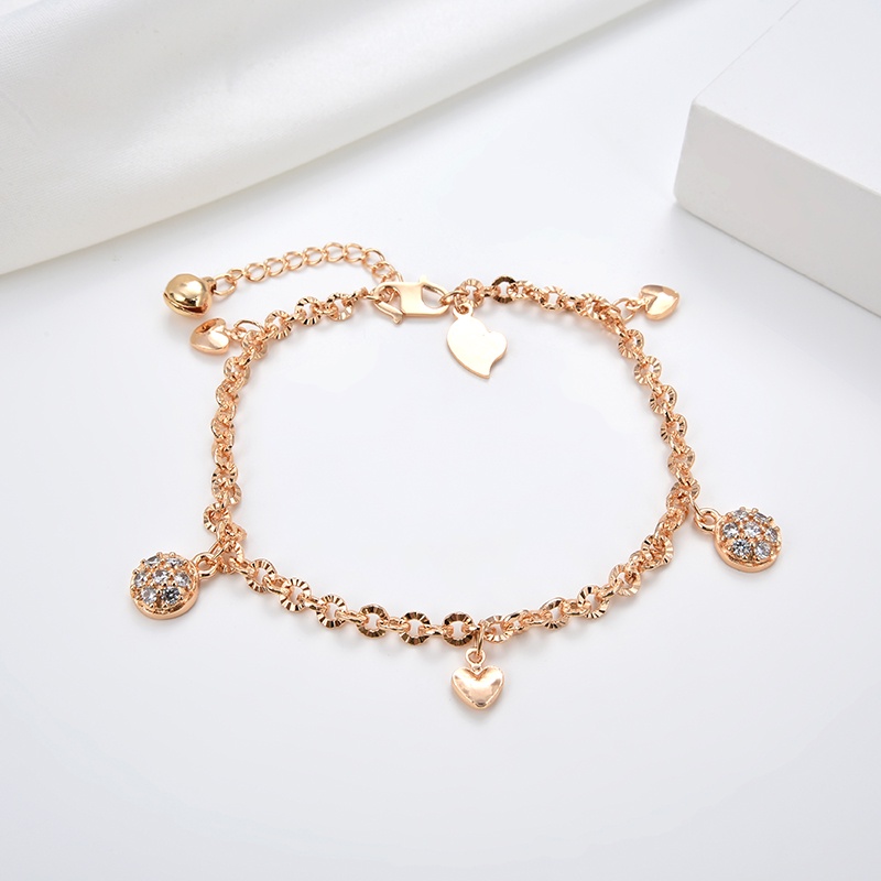 gelang titanium anak wanita anti karat silver emas muda bayi couple asli rantai selamanya korea mura magnet sahabat  63b