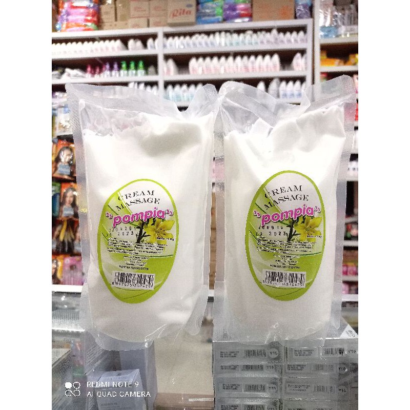 Cream Massage Pompia , krim untuk pijat 1000 gram