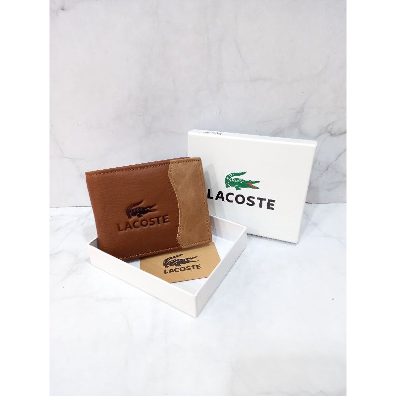 Dompet kulit lacoste.Dompet kulit pria import lacoste lct 001