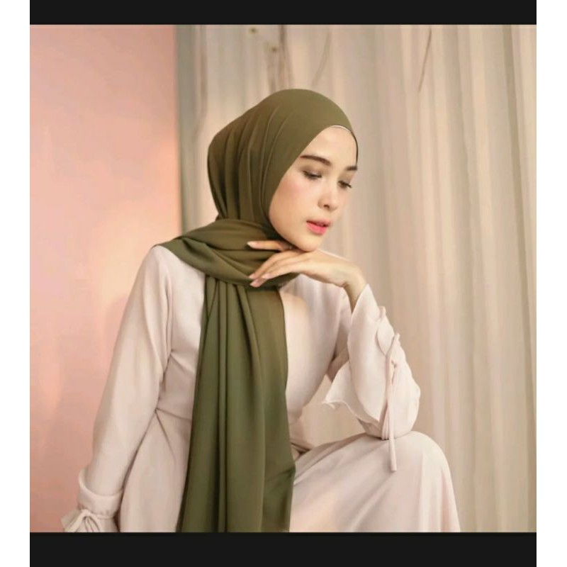 Pasmina Santan Diamon italiano/Pasmina instan/Kerudung instan