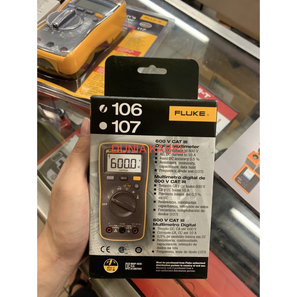 Digital Multimeter Multitester Fluke 106