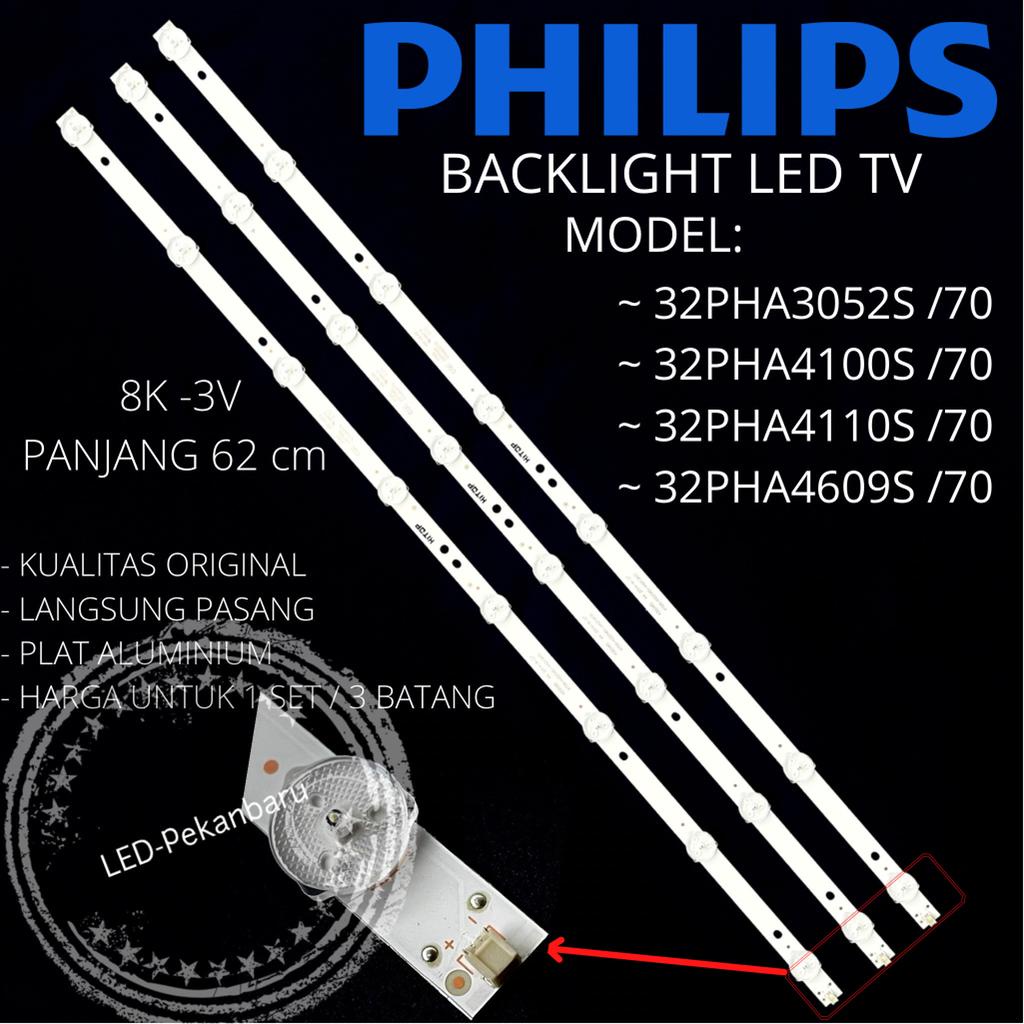 BACKLIGHT LED TV PHILIPS 32 INC 32PHA3052S 32PHA3052 32PHA4609S 32PHA4609