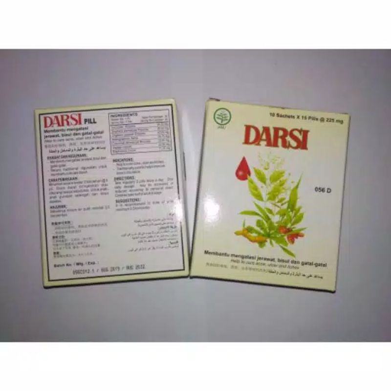pil obat jerawat Darsi isi 100 butir