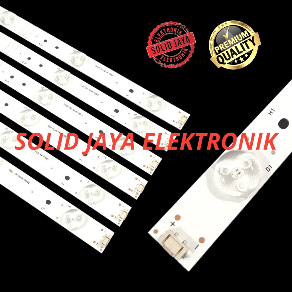 BACKLIGHT TV LED PANASONIC 43 INC TH 43D305G 43D305 TH-43D305G TH-43D305 LAMPU BL 5K 3V 6 STRIP TH43D305 TH43D305G 6 BATANG STRIPS PANASONIK 43INC 43INCH 43IN INCH IN LAMPU LED TV 40D