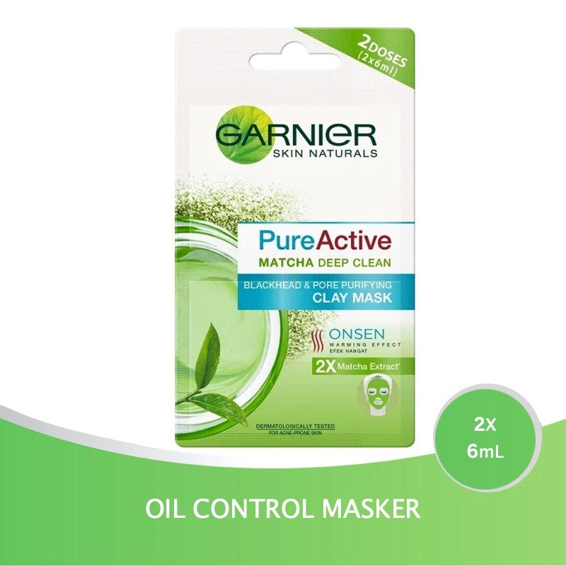 Jual Garnier Pure Active Matcha Deep Clean Clay Mask Shopee Indonesia